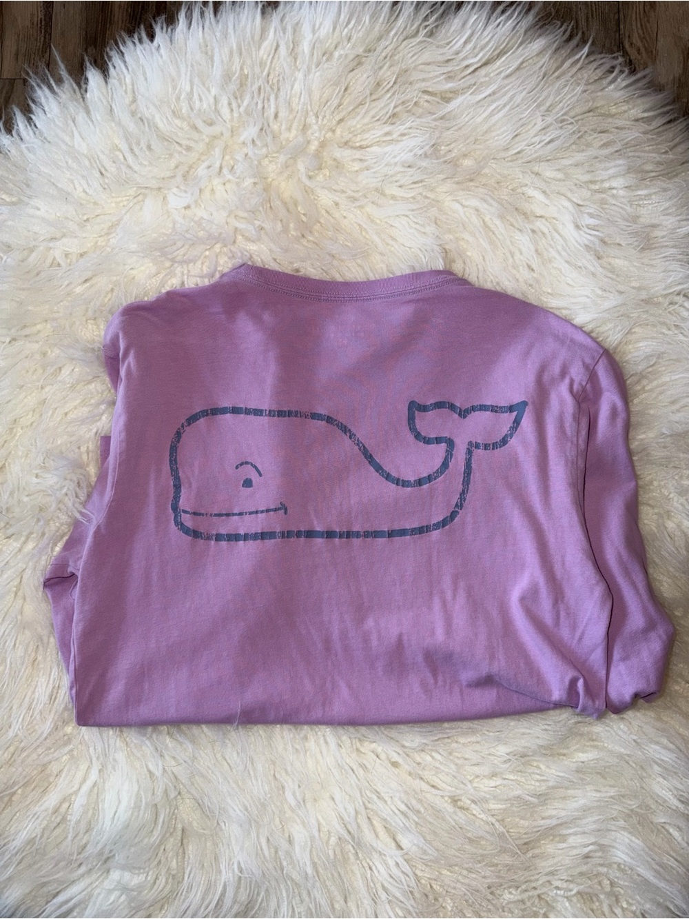🤎 VINEYARD VINES // Long-Sleeve Pocket Tee // Lilac - Picture 3 of 5